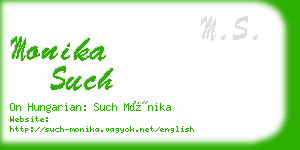 monika such business card